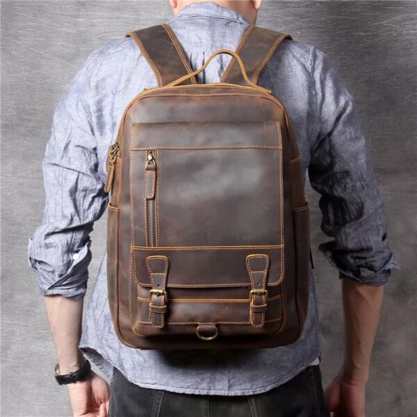Sac à dos en cuir – Image 4
