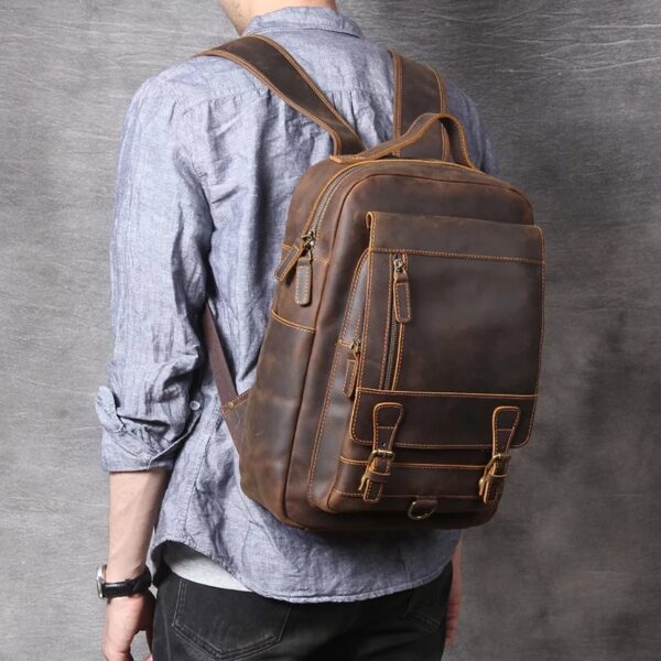 Sac à dos en cuir – Image 3