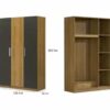 Armoire de vêtements 3 Battants – Image 2