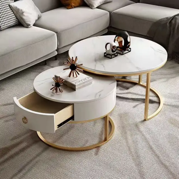 Table centrale ronde Marbre – Image 3
