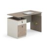 Bureau Compact avec Rangement – Design Bois Clair