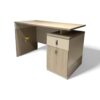 Bureau Compact avec Rangement – Design Bois Clair – Image 2