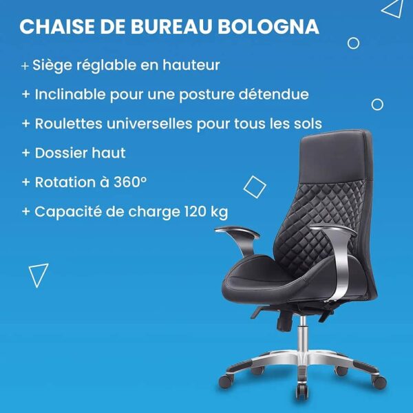Chaise de Bureau Ergonomique – Confort & Élégance – Image 3
