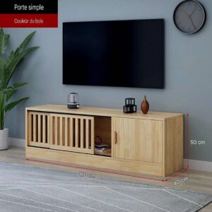 Meuble TV Bois Scandinave – Élégant et Fonctionnel