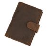 Portefeuille en cuir marron – Compact, élégant et pratique