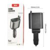 Chargeur Voiture 5 en 1 M4 – USB/Type-C – Affichage LED – Image 5